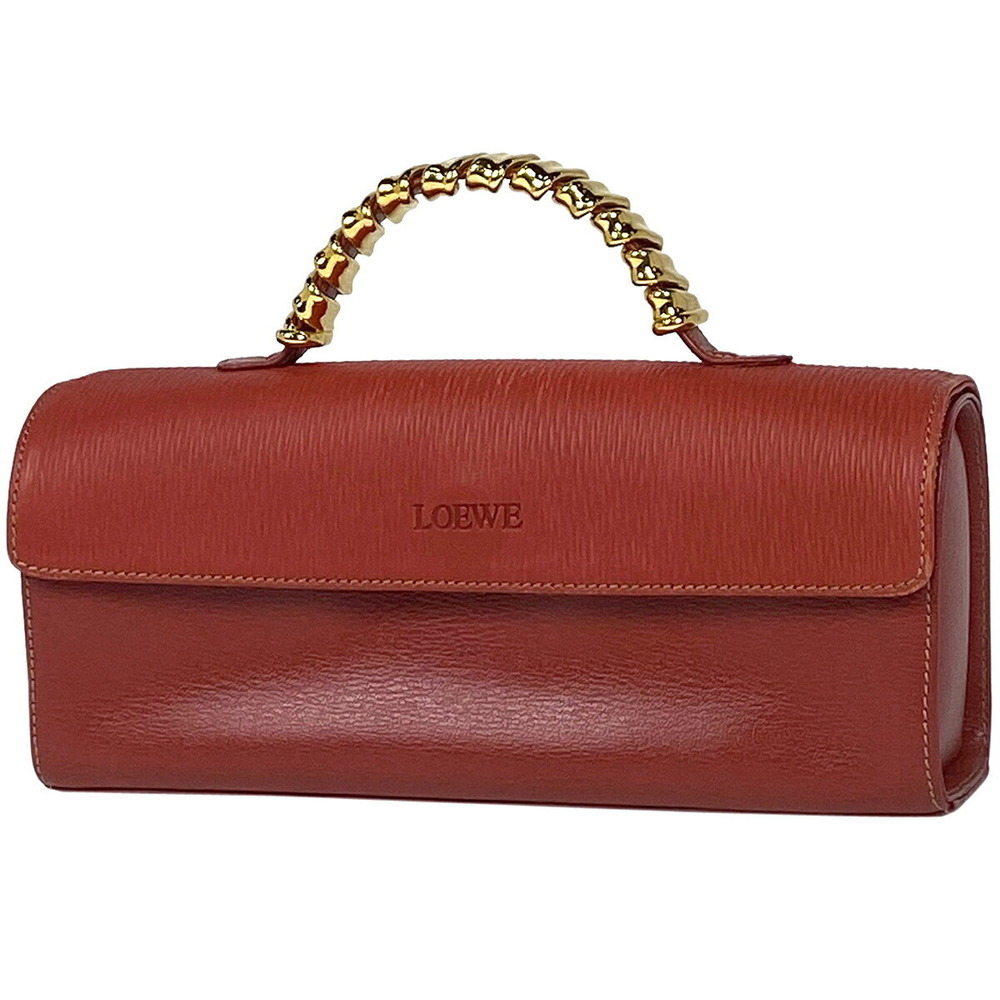 Loewe Velzquez handbag logo leather red